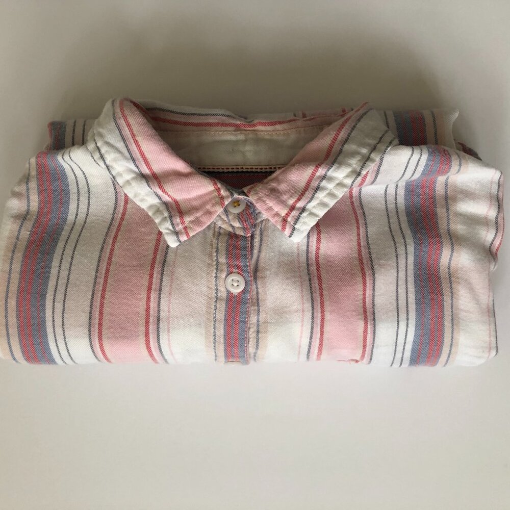 Anthropologie Oversized Striped Blouse, M/L